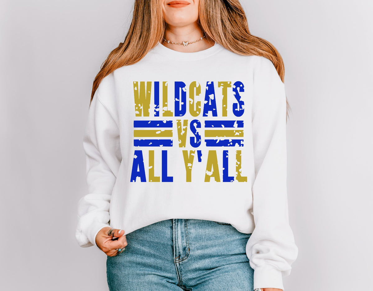 Wildcats Vs All Y'all Crewneck Sweatshirt