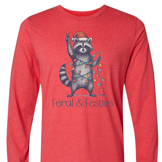 Feral & Festive Long Sleeve Tee