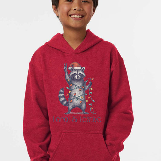 Feral & Festive Youth Hoodie