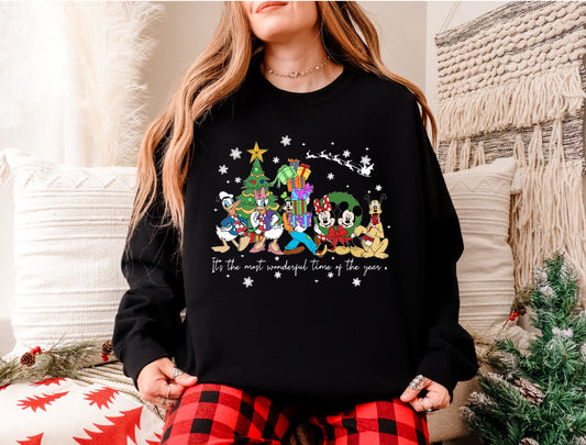 It's the most wonderful time of year characters sweatshirt
