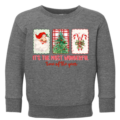 It's the Most Wonderful time of the year toddler sweatshirt