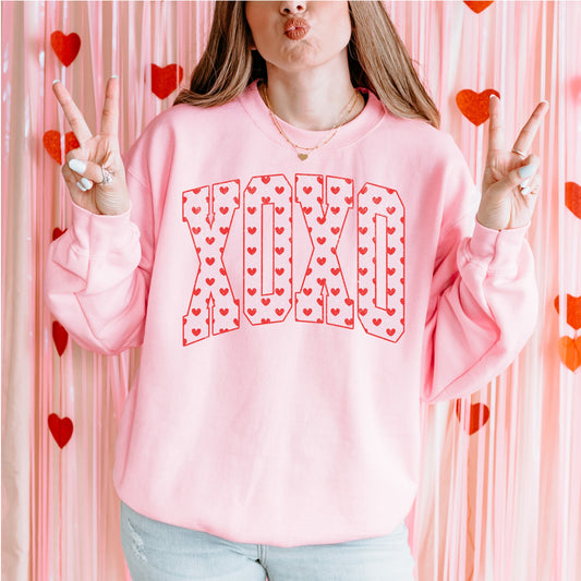XOXO distressed sweatshirt